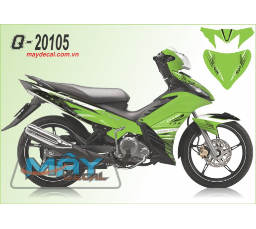 Q 20105 ex2011 xanh kawa duong net line den black socyamaha