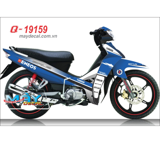 Q 19159 - Sirius eneos logo tem dau duong ne tline trang xanh gp white blue tem roi tem dau logo