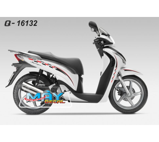 Q 16132 SH 2009 duong net line do trang den red black white sport the thao chi