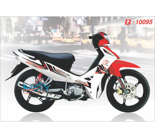 Q 10095 SIRIUS RABBIT white red do trang tho logo soc duong net line