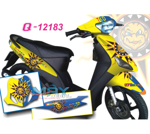 Q 12183 MIO MAT TROI sun vang xanh gp yellow blue 