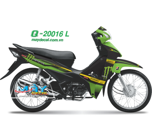 Q 20016 L - WAVE 2017  monster quy devil dau cao vet dunlop xanh kawa z black den logo