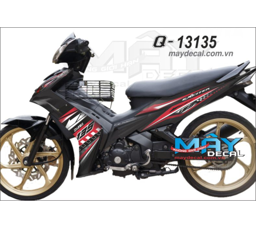 Q 13135 Exciter do red den black caro soc yamaha 135 diasil trang white