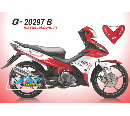 Q 20297 B EX 2011 racing trang do white red logo ur team caro rizoma