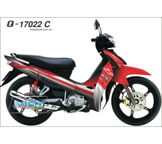 Q 17022 C SIRIUS do trang red white star ngoi sao