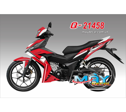 Q 21458 WINNER 150 ( DECAL BINH DUONG ) red do trang white soc line brembo abmc  chi
