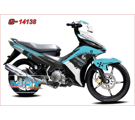 Q 14138 EX 2011 xanh ngoc den blue black bo lamboghini trang white racing co caro