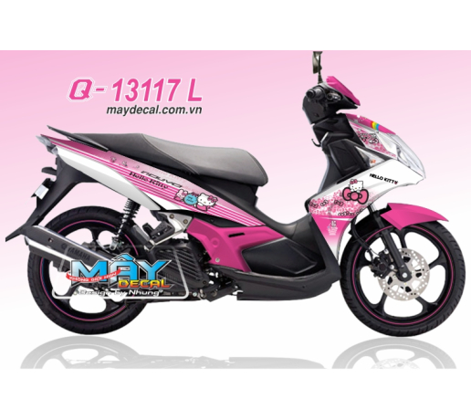 Q 13117 L - Nouvo 5 trang white hong pink meo hello kitty no cat