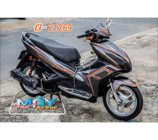 Q 21269 air blade 2013 xe den black cam orange duong net line soc dut khuc nhan tem roi  
