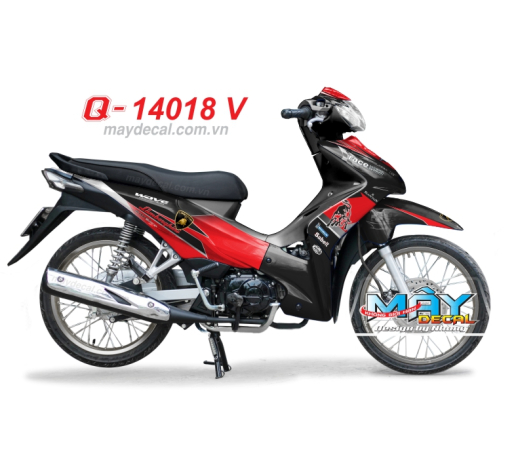 Q 14018 V - WAVE S 110 Bung truoc lien trang xanh kawa white green lamboghini bo cow