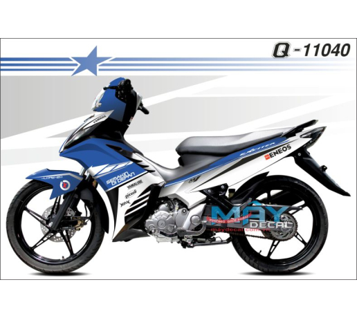 Q 11040 EXCITER XANH GP TRANG BLUE WHITE VU  semakin di depan enoes soc yamaha m1 vong tron chu x lo