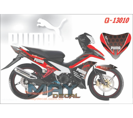 Q 13010 exciter 2011 puma ferrari to ong caro  motul ngk do den red black
