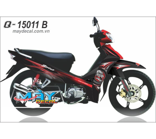 Q 15011 B SIRIUS  do den quy ma decal dau laured black
