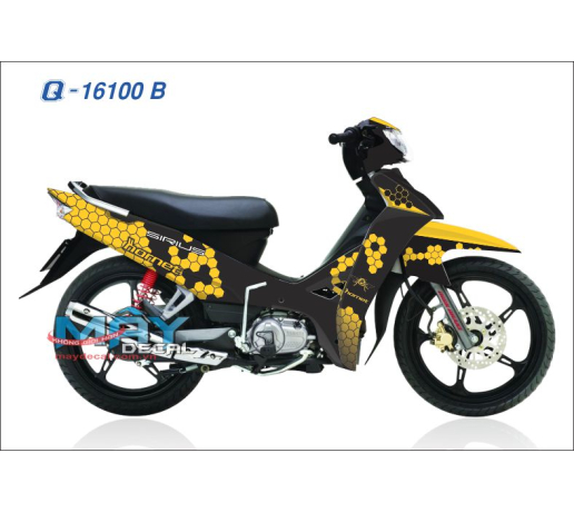 Q 16100 B Si to ong vang den yellow black luc giac hornet bee