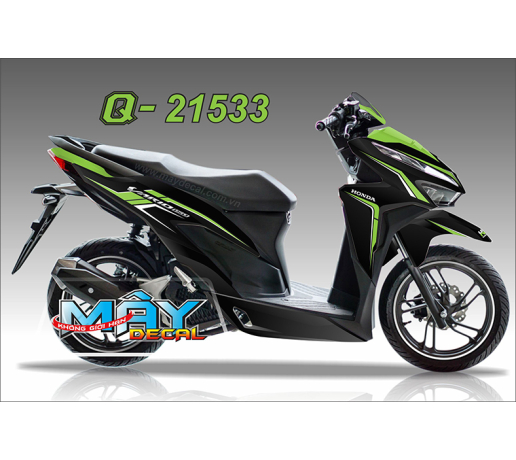 Q 21533 VARIO 2018 xanh green trang white de black duong net line