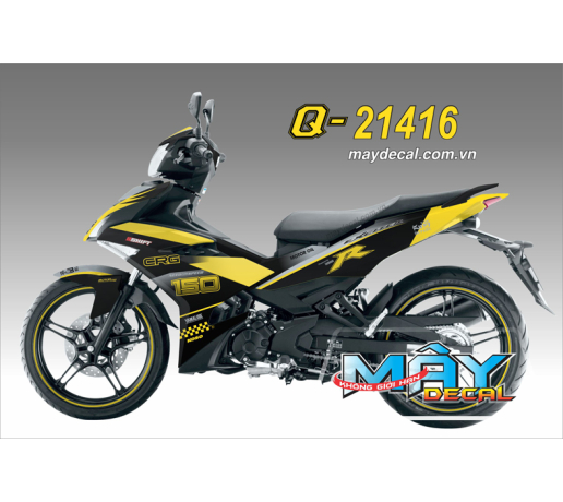 Q 21416 EX 150 NEW den black vang yellow r crg shif 