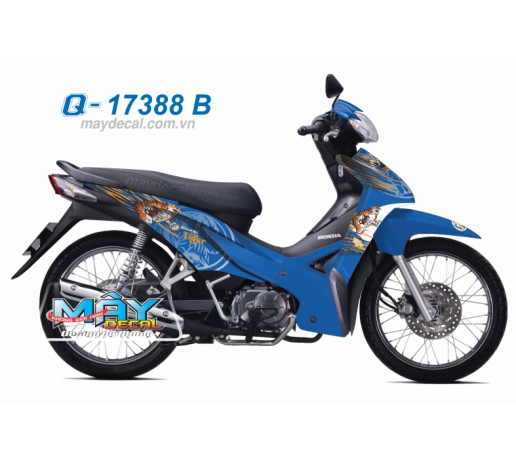 Q 17388 B - WAVE S 110 - 2013 trang xanh gp white blue tiget ho bia beer