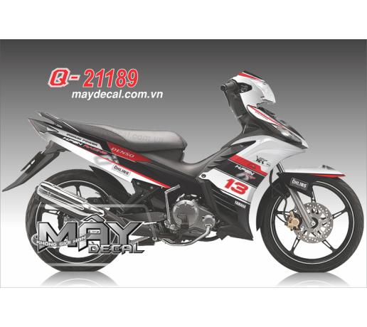 Q 21189 EX 2011 trang do den black red white denso ohlins racing cloud