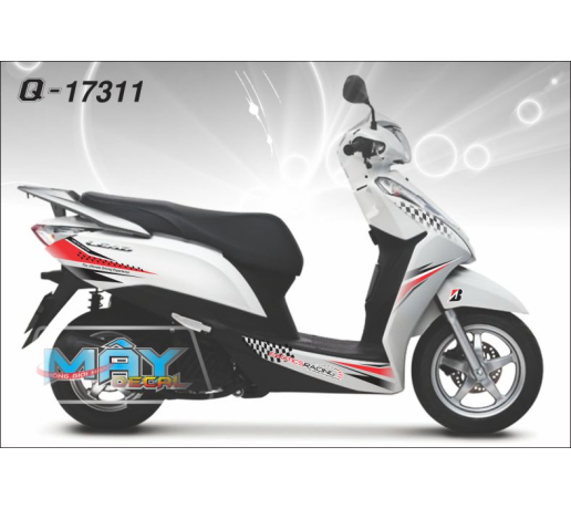 Q 17311 LEAD duong net line do den black red white trang caro tem roi