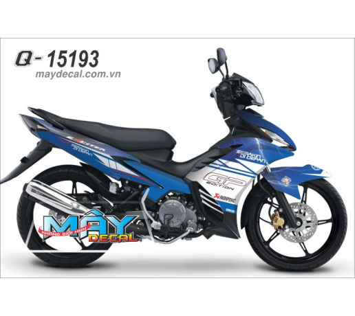 Q 15193 exciter sam set tia chop xanh gp trang white blue semakin di depan