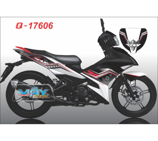 Q 17606 EXCITER 150 FLY den trang do red black 