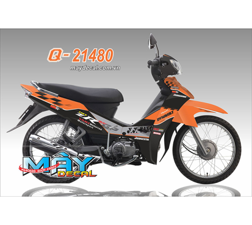 Q 21480 SIRIUS NEW den black cam orange trang white caro zr 110 gp dynavolt ymh