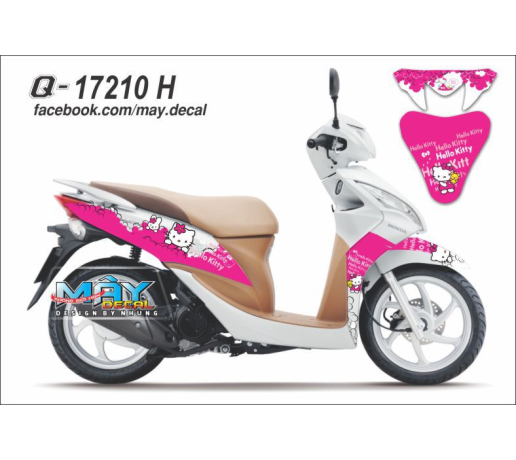 Q 17210 H - Vision cu hello kitty trang hong white pink cat meo