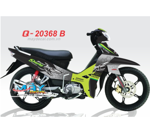 Q 20368 B - Sirius den black xanh la green xam gray ca map shrak 29 petronas caltex cham