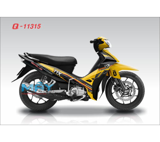 Q 11315 SIRIUS den black vang yellow trang white ttx ohlins 4 stroke   caabon technology