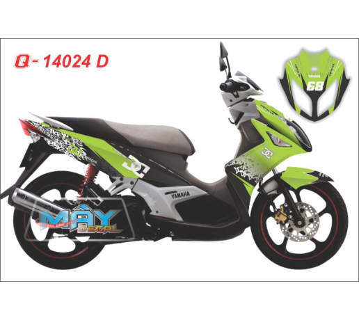 Q 14024 D - NO4 xanh z1000 den green black DG monster dau cao quy logo