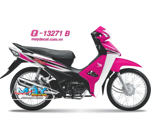 Q 13271 B - WAVE 2017 tem roi duong net line trang white pink hong rs