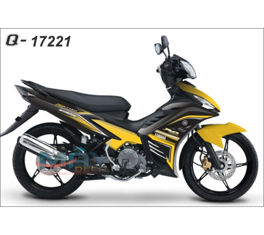 Q 17221 EXCITER 2011 rc vang den yellow black duong net tem roi line