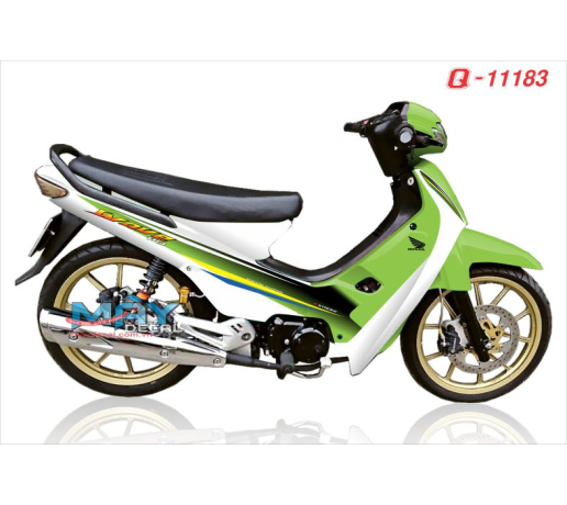 Q 11183 WAVE xanh kawa duong net line tem roi