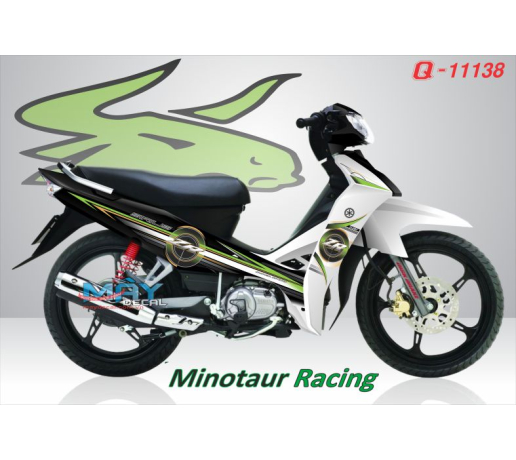 Q 11138 Sirius duong net line hinh tron vong cycal den trang black white xanh kawa dong zr