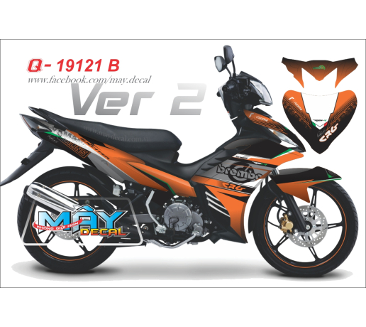Q 19121 B - Ex 2011 cam orange black den brembo logo