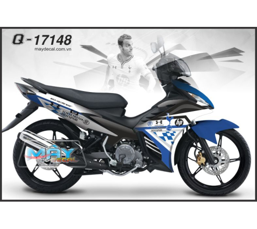 Q 17148 EX 2011 tottenham hotspor Hp con ga caro xanh gp trang blue white