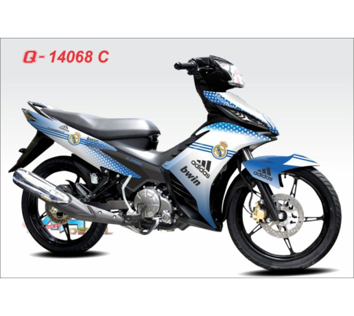Q 14068 C Ex xanh GP trang adidas Real marid white blue bwin the thao sport bong da banh