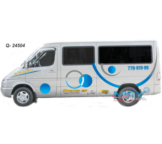 Q- 24504 MERC OVAL TRON NGOI SAO SPRINTER ESP XANH