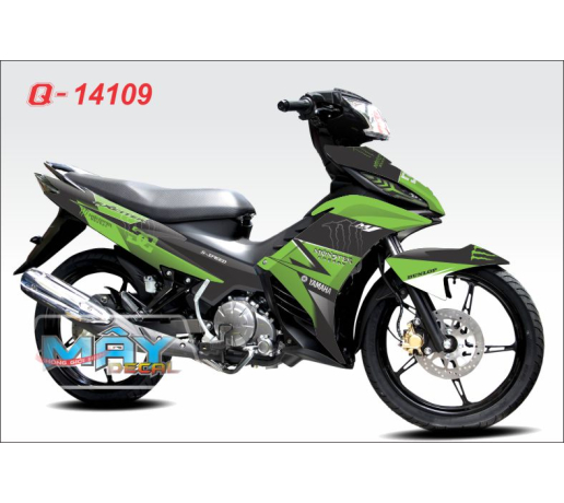 Q 14109 Exciter xanh z1000 den green black monster quy dau cao DG