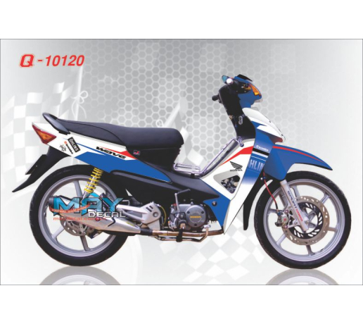 Q 10120 WAVE A logo ohline trang xanh gp white blue