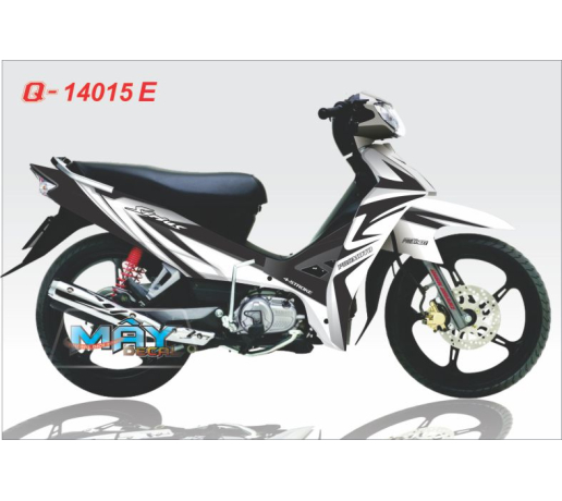 Q 14015 E  Sirius trang den white black duong net line