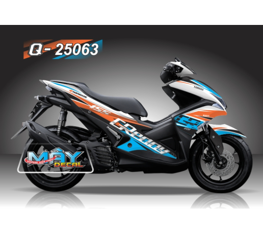 Q 25063 - NVX 155 trang white den black cam organes xanh blue hankook creddy 